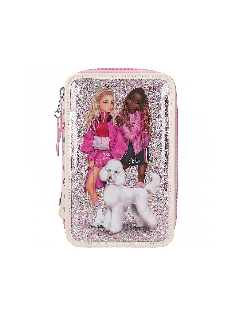 TOP MODEL 3-Fach Federtasche BLING BLING
